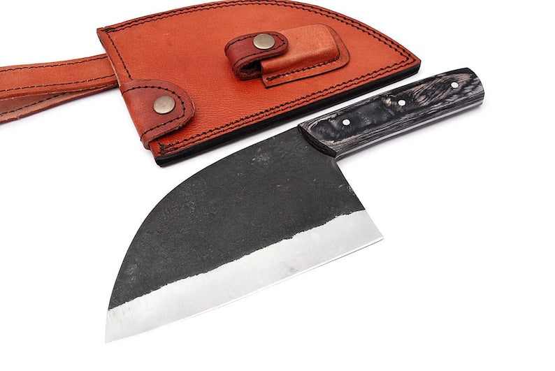 Kitchen knife chopping hatchet blade chopping knife 1095 steel forged
